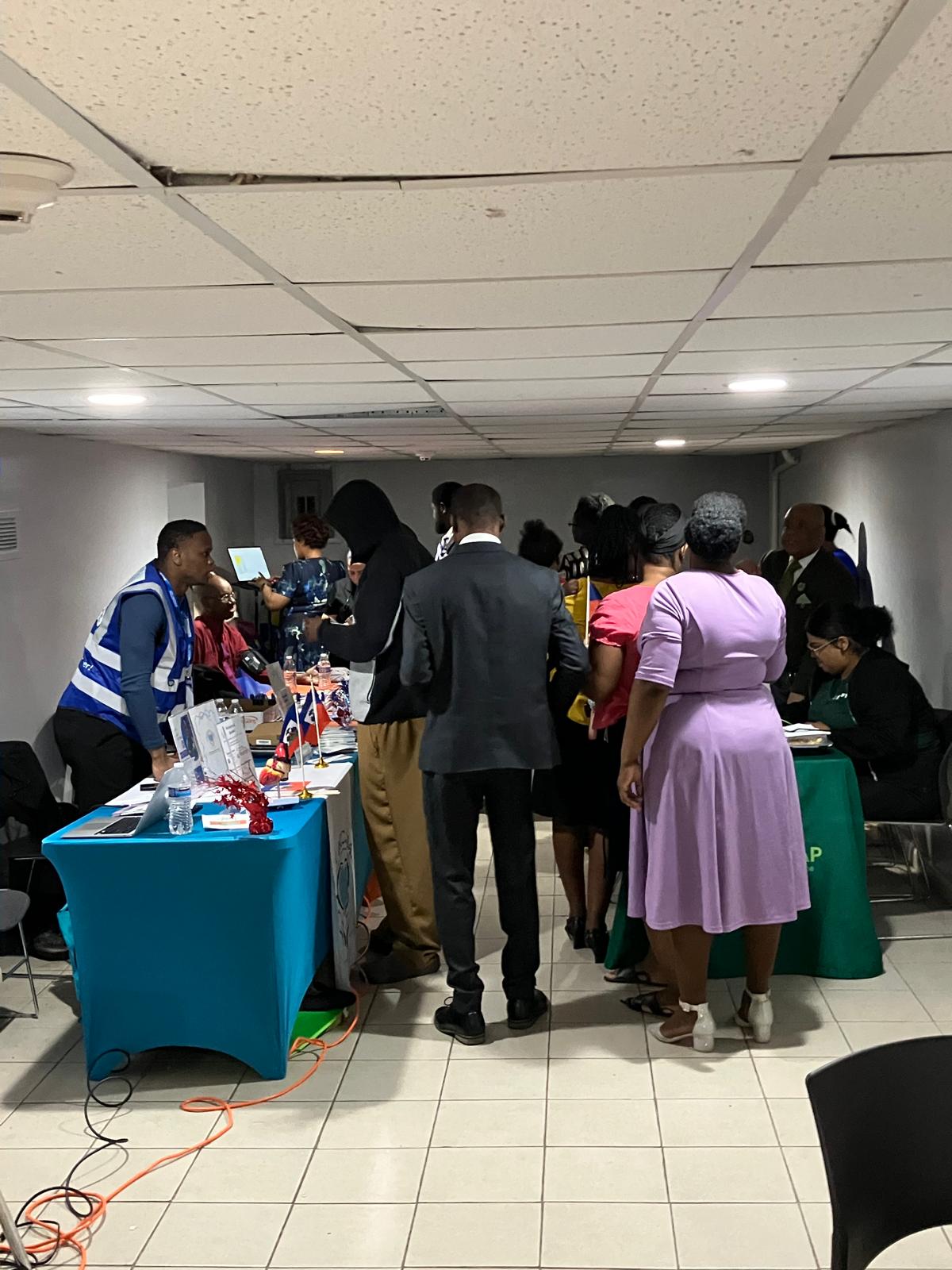 Community members filling the event space