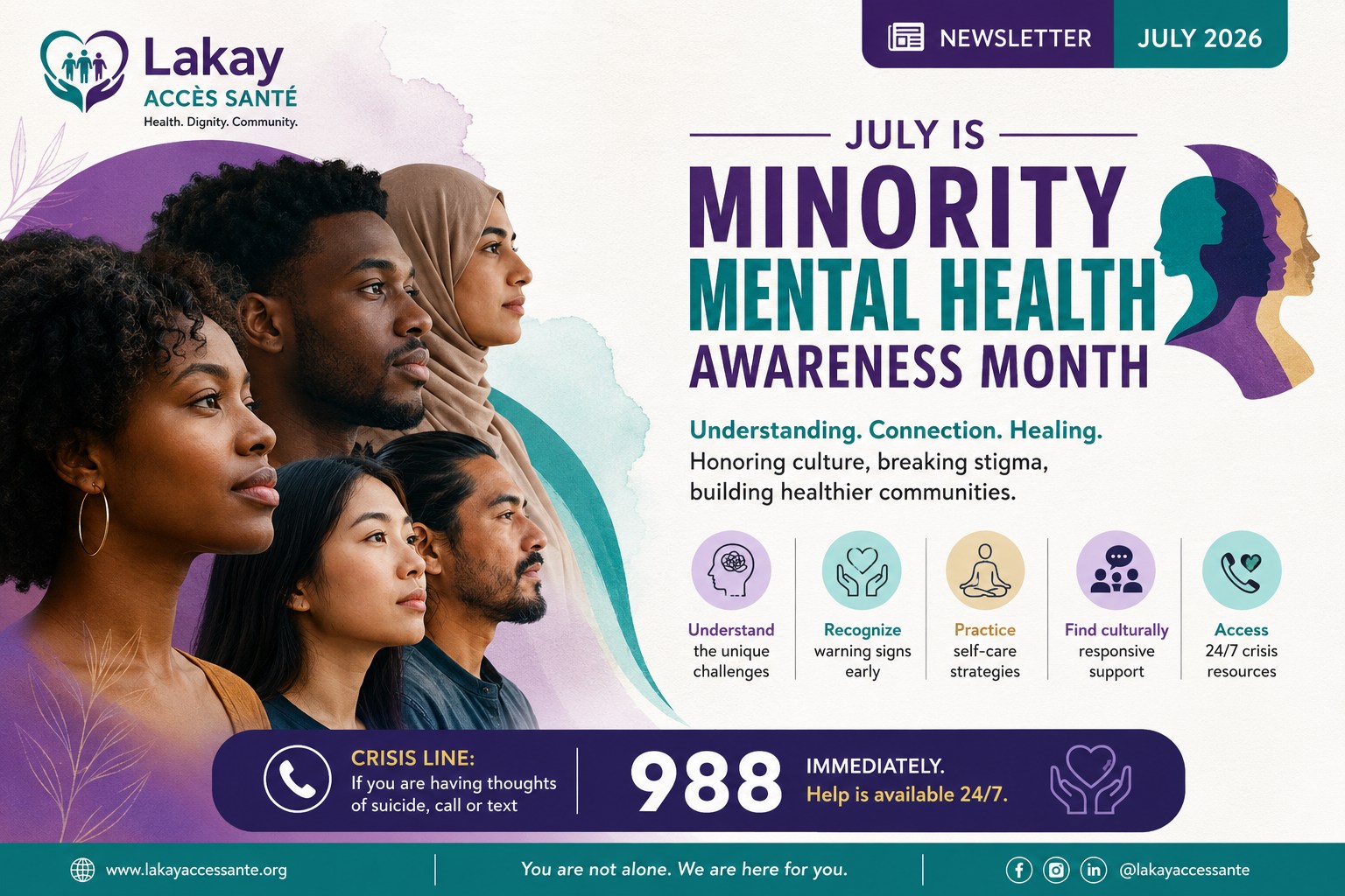 Minority Mental Health Awareness Month 2026 — Monthly Newsletter